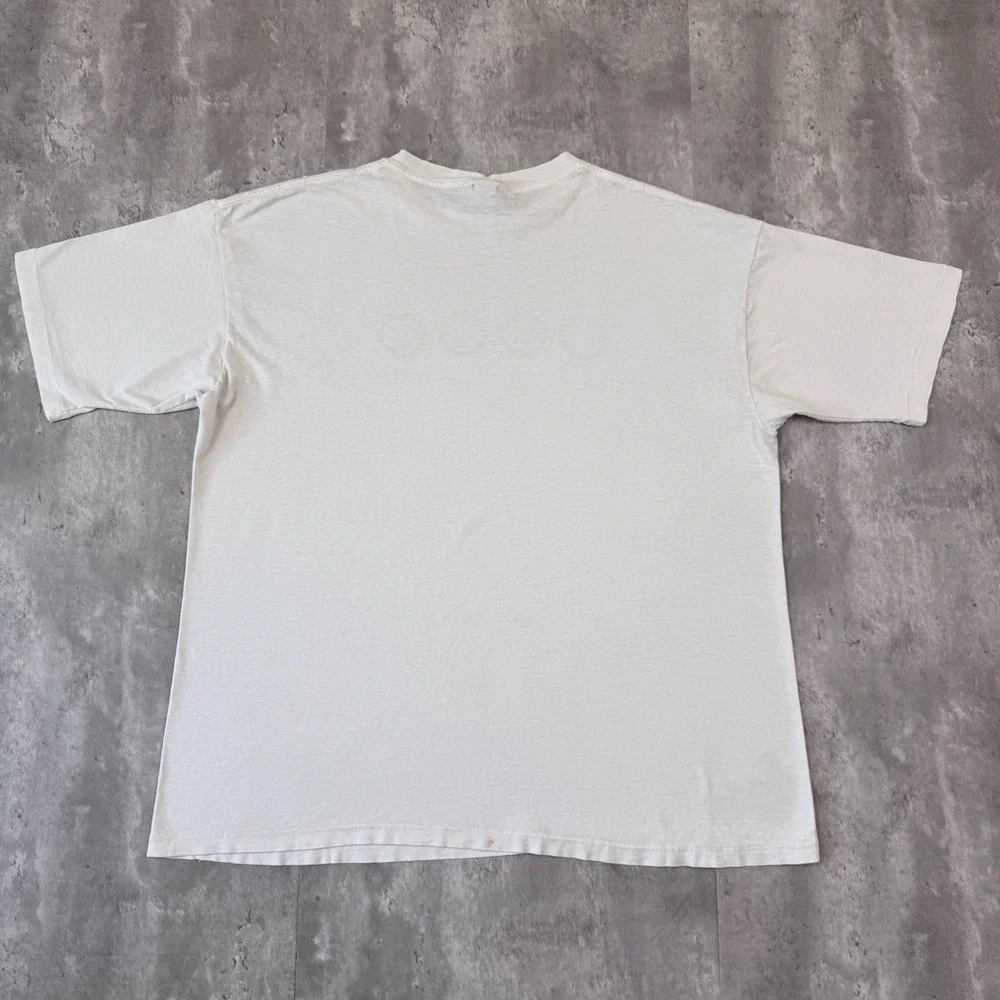 Vintage Banana Republic T-Shirt Mens XL White Promo Travel The World Tokyo 90s